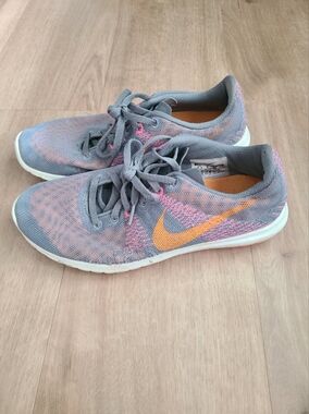 Nike Women’s Gray, Orange, + Pink Lightweight Running Shoes